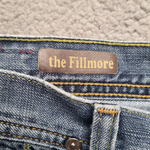 AG Adriano Goldschmied Jeans Mens 33x32 Blue Denim The Fillmore Bootcut Casual - Picture 7 of 12